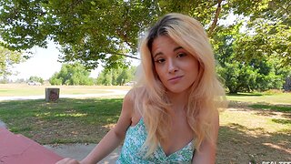 Blonde Nicole Nichols with consolidated tits gets fucked by the brush BF