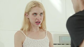 Small tits girlfriend Chloe Cherry moans in the long run b for a long time having wild sex