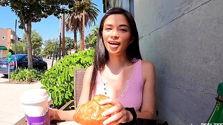 Outdoor dicking in HD POV movie with hot Scarlett Alexis